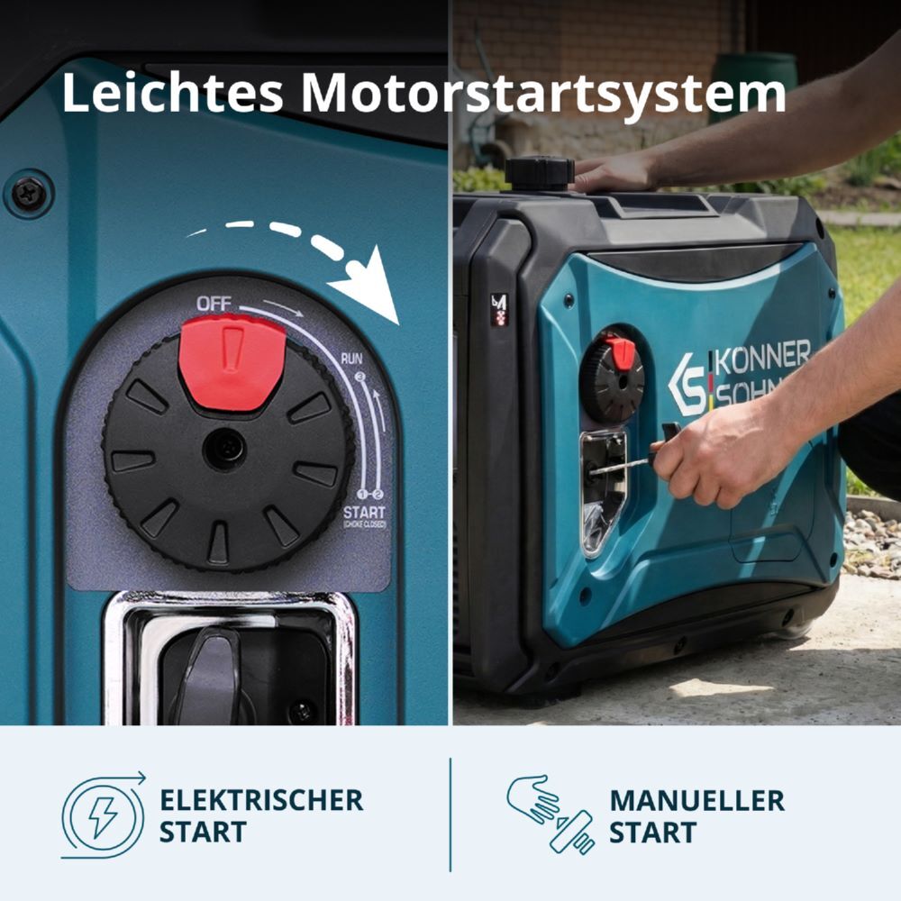 Produktbild Könner & Söhnen LPG/Benzin-Inverter-Generator KS 4000iEG S bild 9