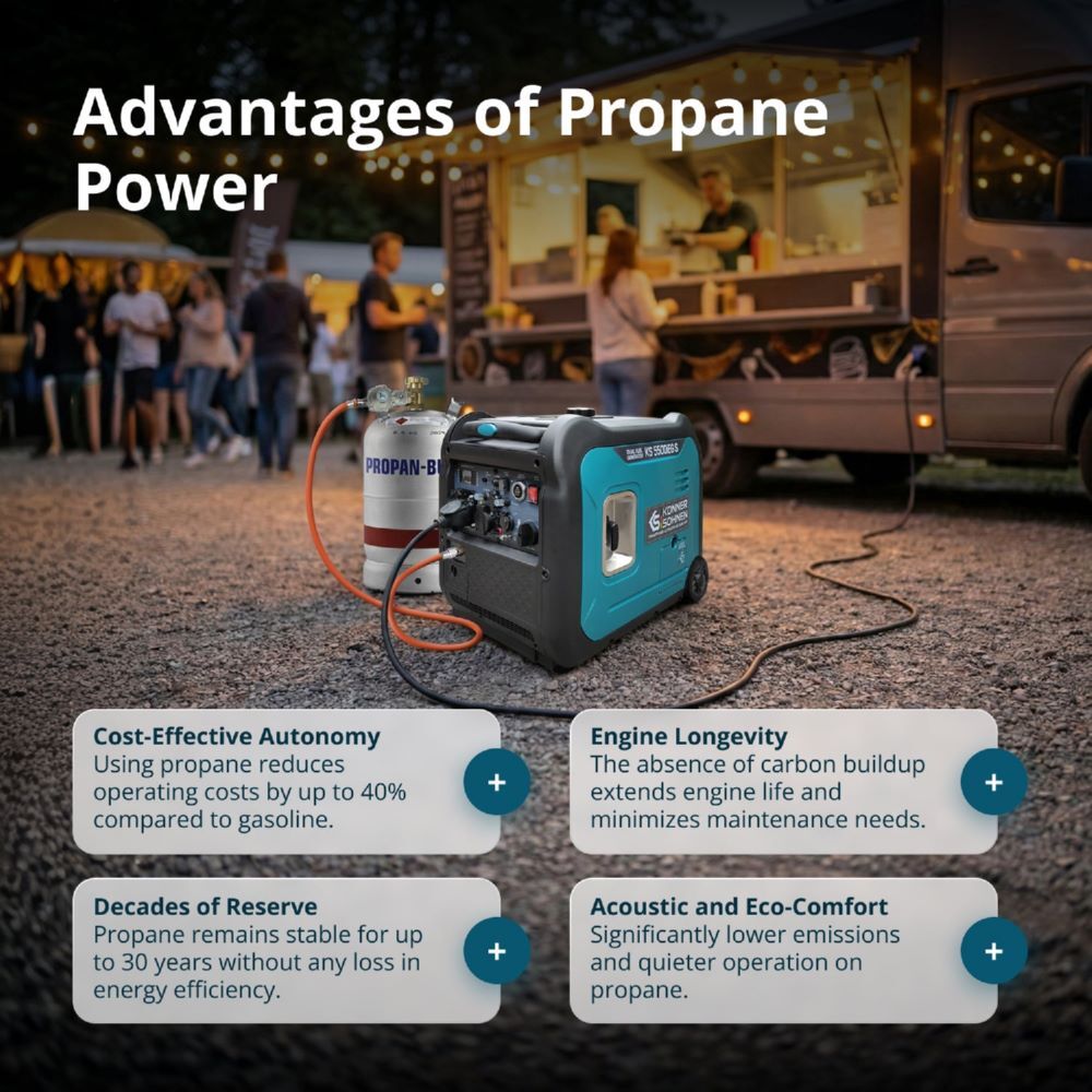 Produktbild Könner & Söhnen LPG/Benzin-Inverter-Generator KS 5500iEG S bild 5