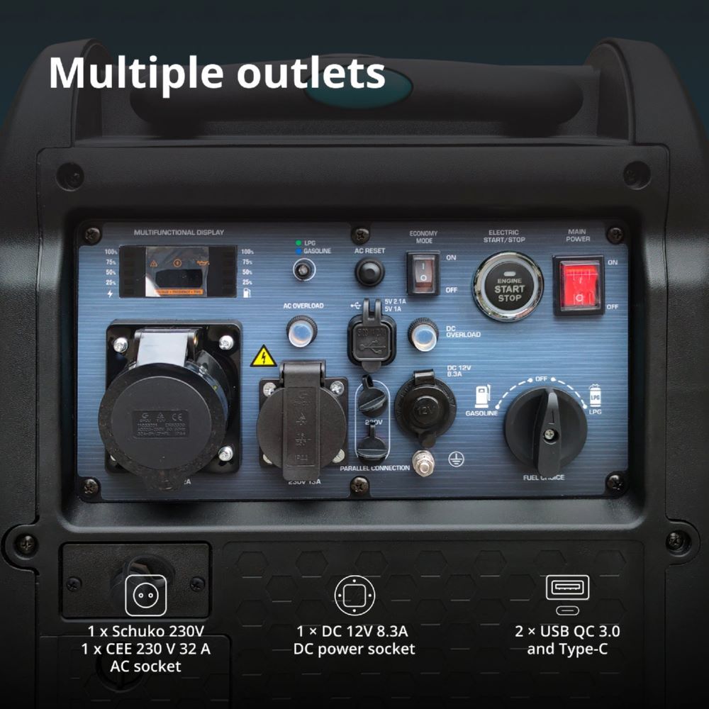 Produktbild Könner & Söhnen LPG/Benzin-Inverter-Generator KS 5500iEG S bild 9