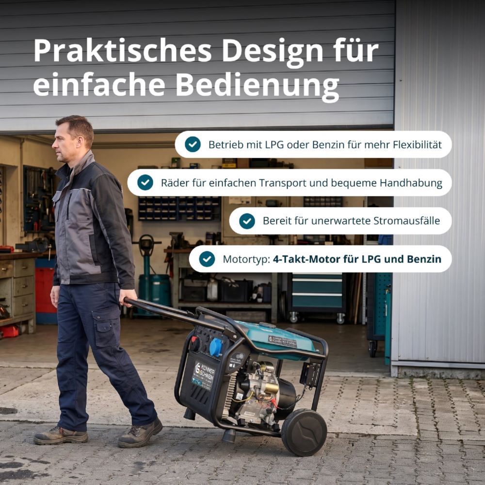 Produktbild Könner & Söhnen LPG/Benzin-Inverter-Generator KS 8100iEG bild 5