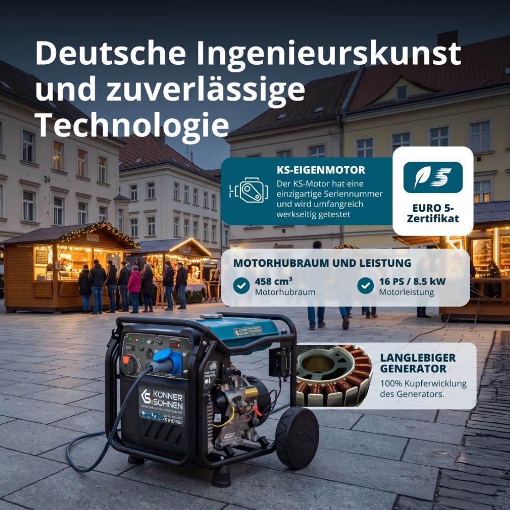 Produktbild Könner & Söhnen LPG/Benzin-Inverter-Generator KS 8100iEG bild 6