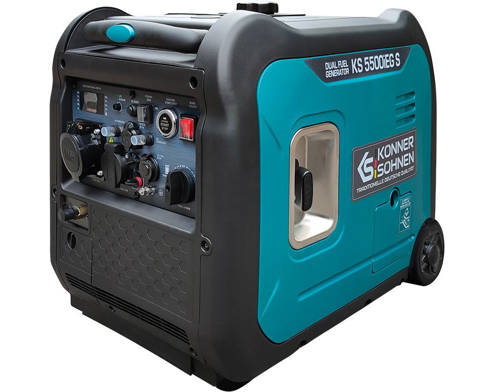 Produktbild Könner & Söhnen LPG Benzin Inverter Generator KS 5500iEG S