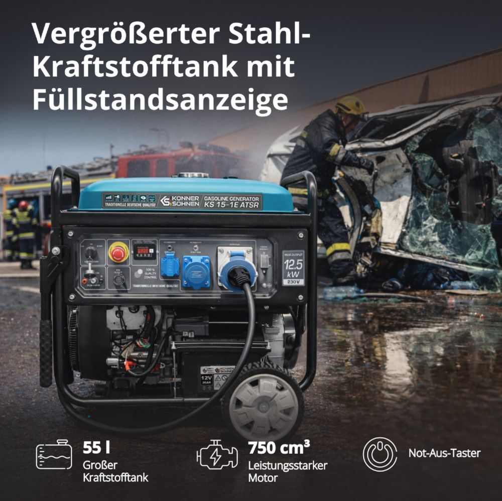 Produktbild Könner & Söhnen Benzin-Generator  KS 15-1E ATSR bild 4