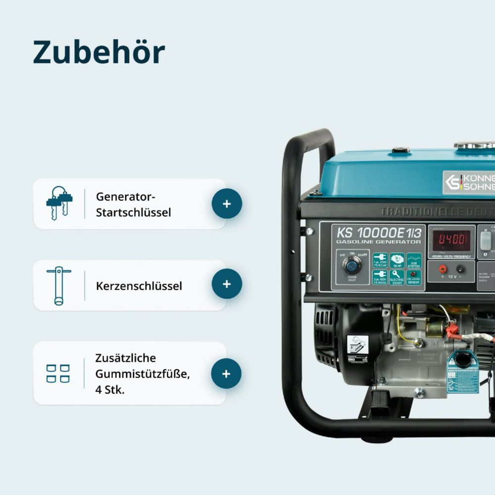 Produktbild Könner & Söhnen Benzin-Generator  KS 10000E 1/3 bild 11