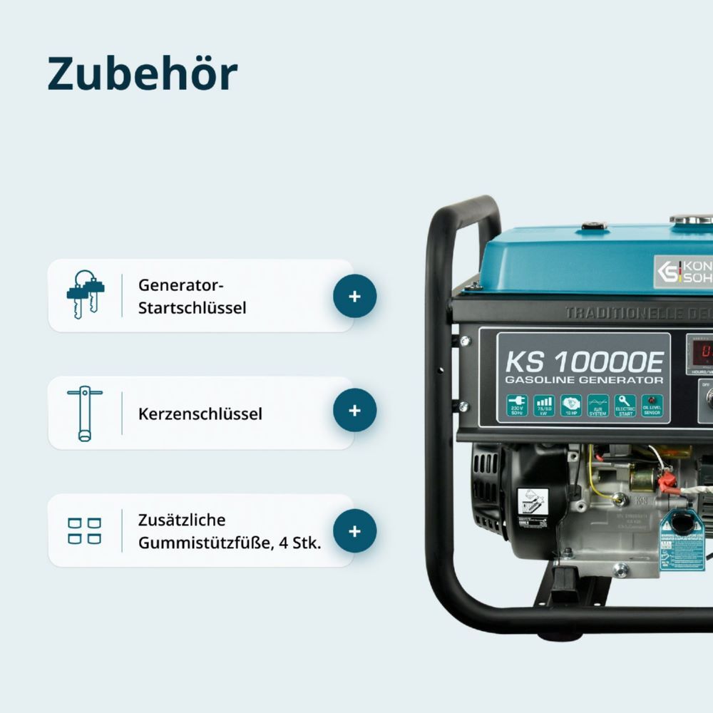 Produktbild Könner & Söhnen Benzin-Generator  KS 10000E bild 11