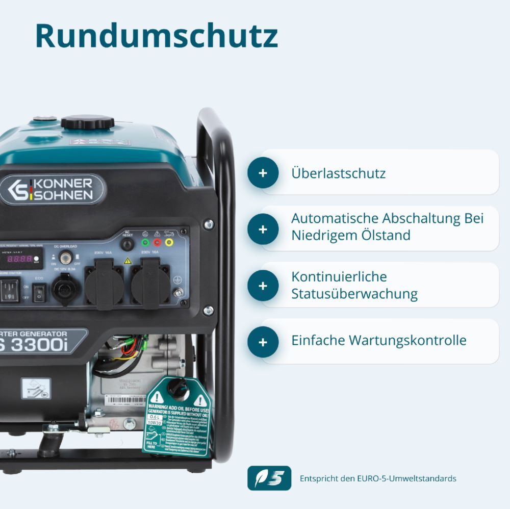 Produktbild Könner & Söhnen Inverter-Generator KS 3300i bild 8