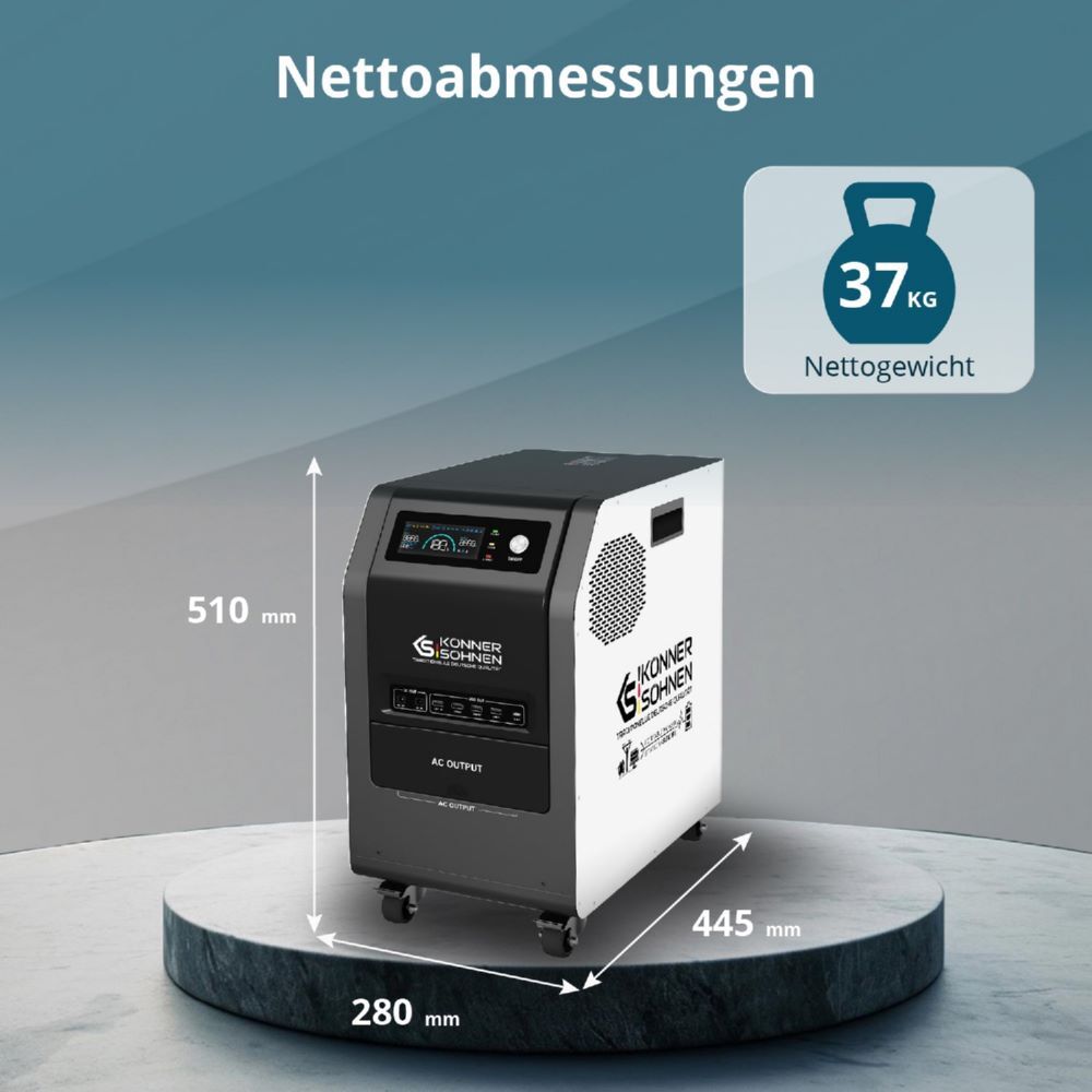 Produktbild Könner & Söhnen Tragbare 3-in-1-Stromstation KS 3000PS bild 4