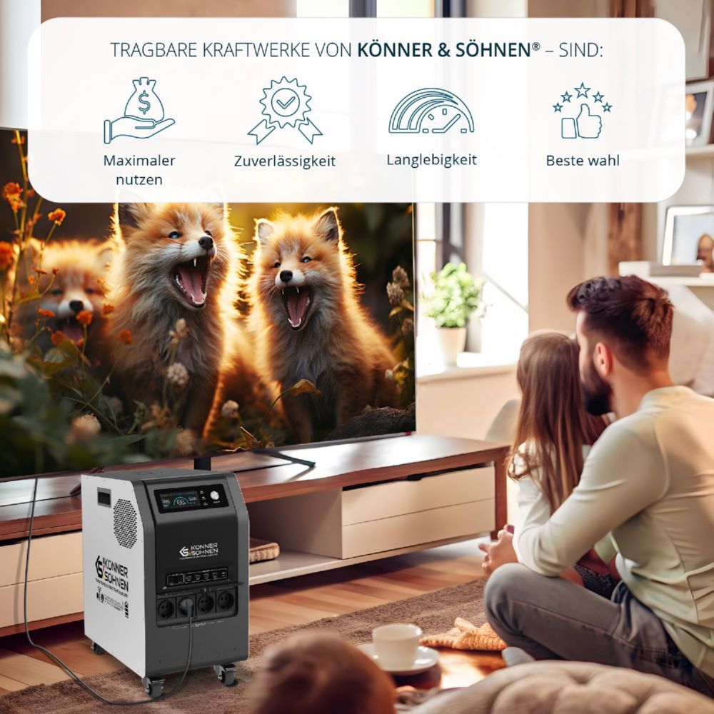 Produktbild Könner & Söhnen Tragbare 3-in-1-Stromstation KS 3000PS bild 5