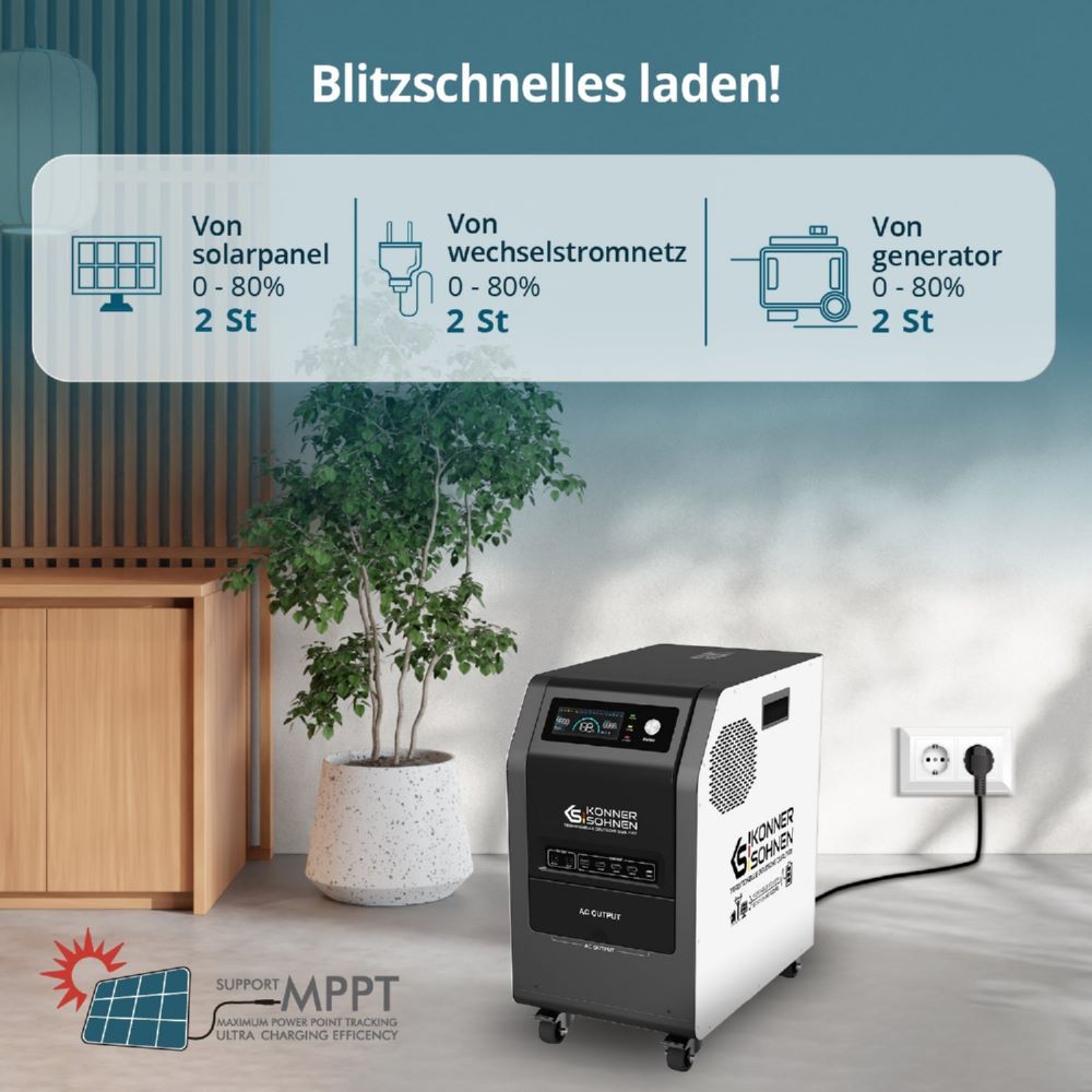 Produktbild Könner & Söhnen Tragbare 3-in-1-Stromstation KS 3000PS bild 6