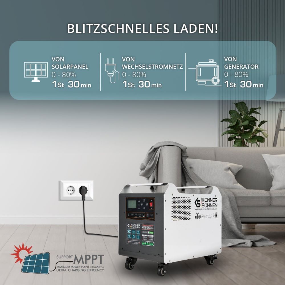 Produktbild Könner & Söhnen Tragbare Powerstation KS 2500PS bild 5
