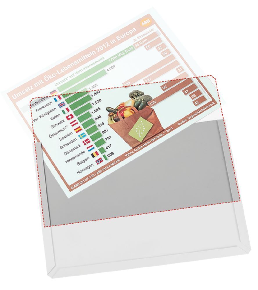 Eichner Abdeckfolie für Magnet Sichttasche DIN A4 231 x 300 mm Produktbild Eichner Abdeckfolie für Magnet Sichttasche DIN A4 231 x 300 mm