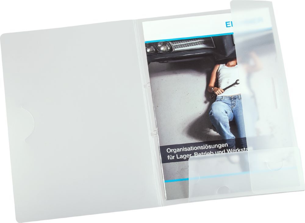 Eichner Angebotsmappe mit Verschlusslasche DIN A4 Transparent Produktbild Eichner Angebotsmappe mit Verschlusslasche DIN A4 Transparent