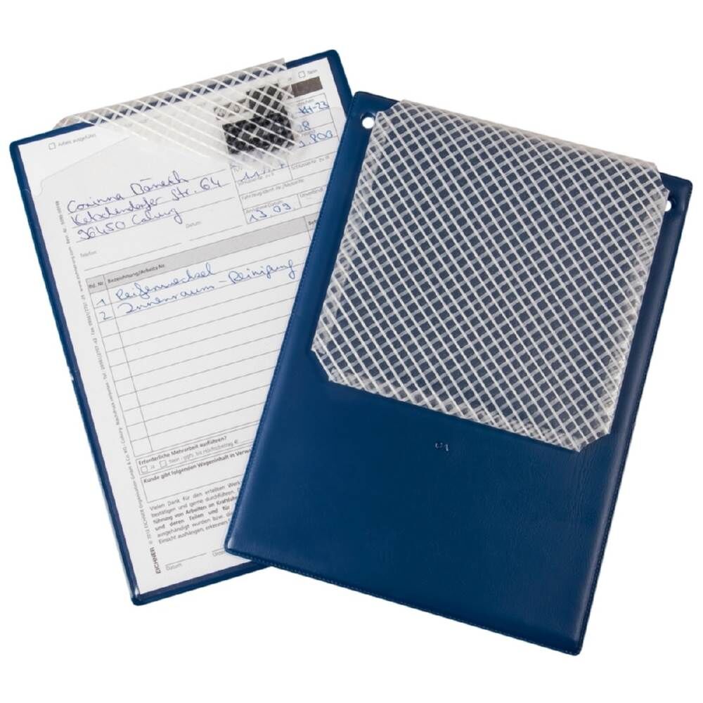 Eichner Auftragstasche A5 blau mit Schlüsselfach Produktbild Eichner Auftragstasche A5 blau mit Schlüsselfach