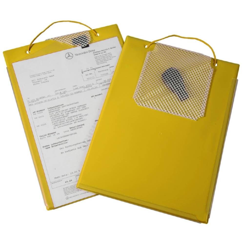 Eichner Auftragstasche gelb DIN A4 EDGE Umbugverschweißung Produktbild Eichner Auftragstasche gelb DIN A4 EDGE Umbugverschweißung