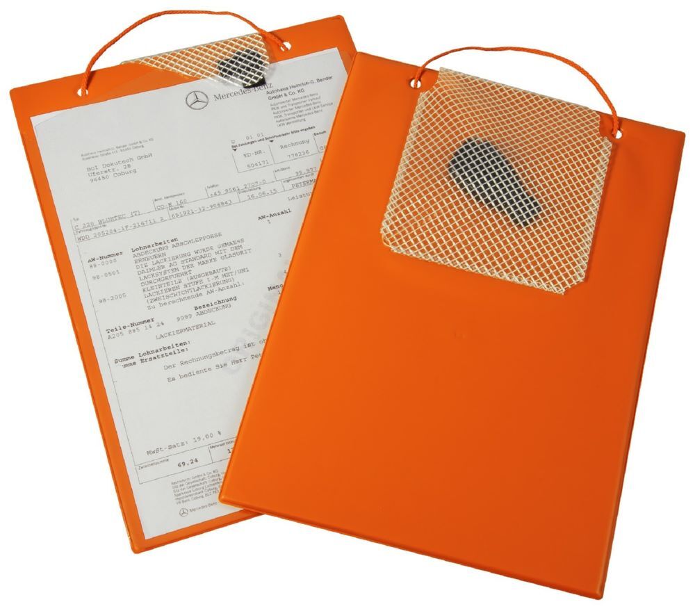 Eichner Auftragstasche Plus mit Schlüsselfach DIN A4 Orange Produktbild Eichner Auftragstasche Plus mit Schlüsselfach DIN A4 Orange