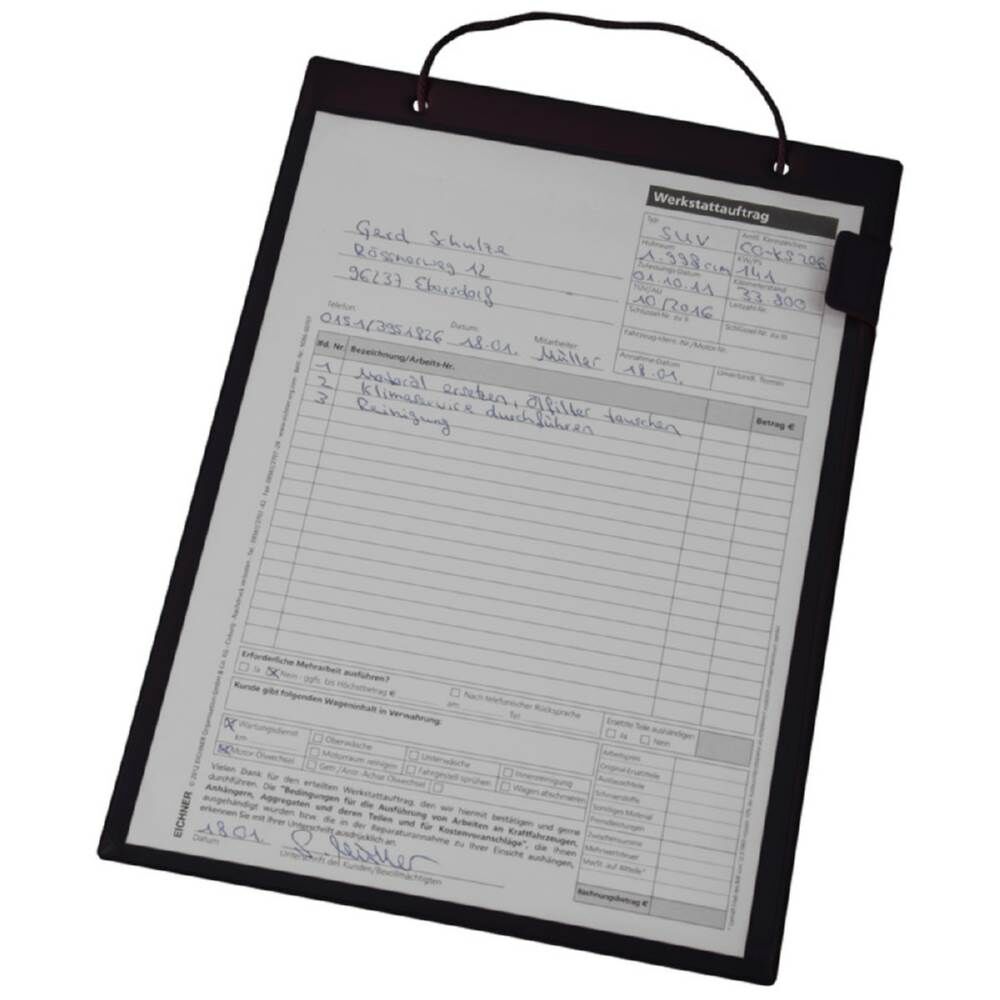 Eichner Auftragstasche Basic schwarz A4 ohne Schlüsselfach Produktbild Eichner Auftragstasche Basic schwarz A4 ohne Schlüsselfach