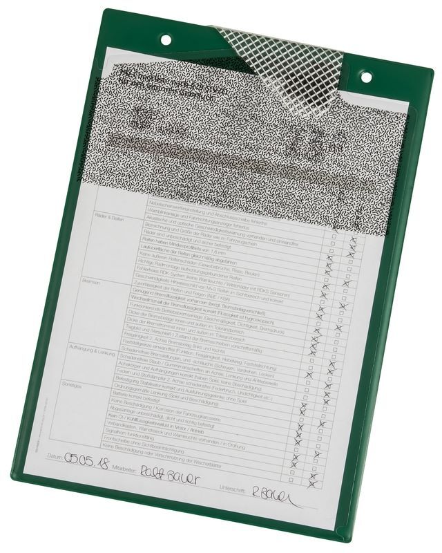 Eichner Auftragstasche Secure mit verpixeltem Adressfeld Grün Produktbild Eichner Auftragstasche Secure mit verpixeltem Adressfeld Grün