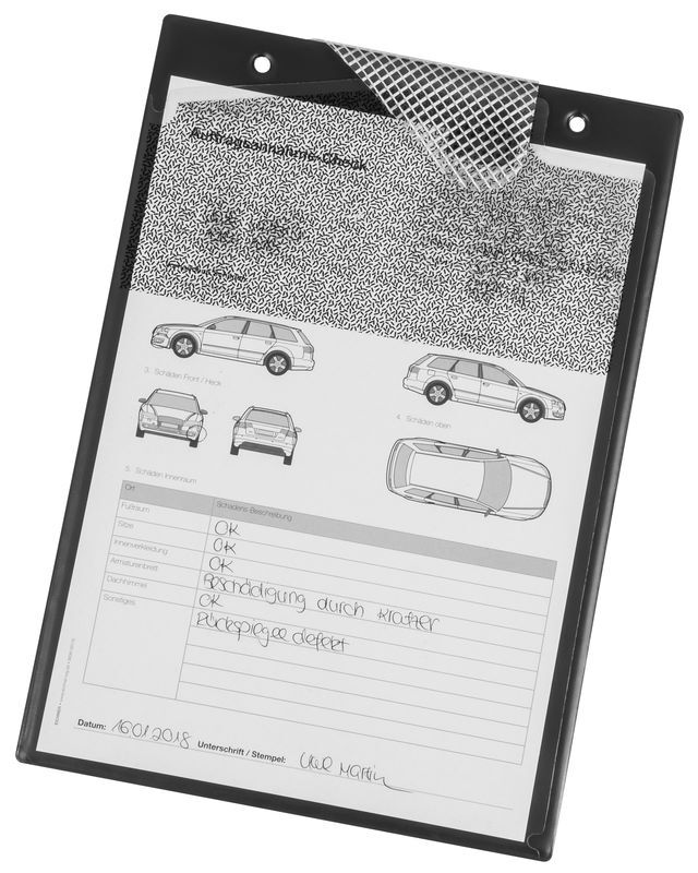 Eichner Auftragstasche Secure mit verpixeltem Adressfeld Schwarz Produktbild Eichner Auftragstasche Secure mit verpixeltem Adressfeld Schwarz