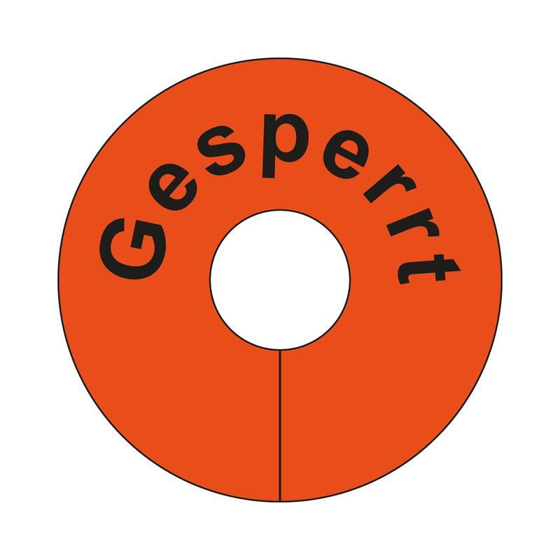Eichner Beschriftete Signalringe Gesperrt Rot Produktbild Eichner Beschriftete Signalringe Gesperrt Rot