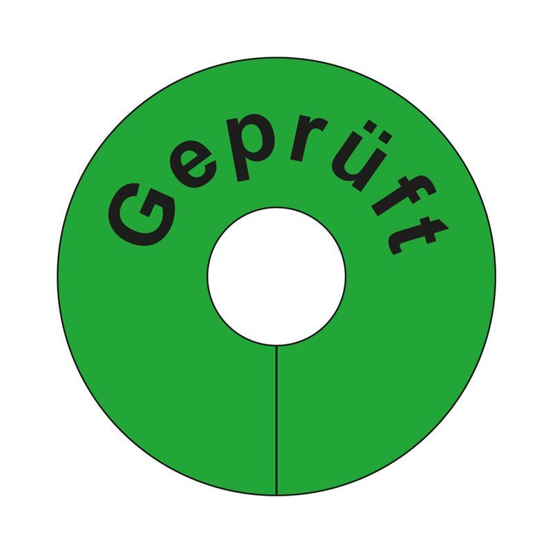 Eichner Beschriftete Signalringe Geprüft Grün Produktbild Eichner Beschriftete Signalringe Geprüft Grün