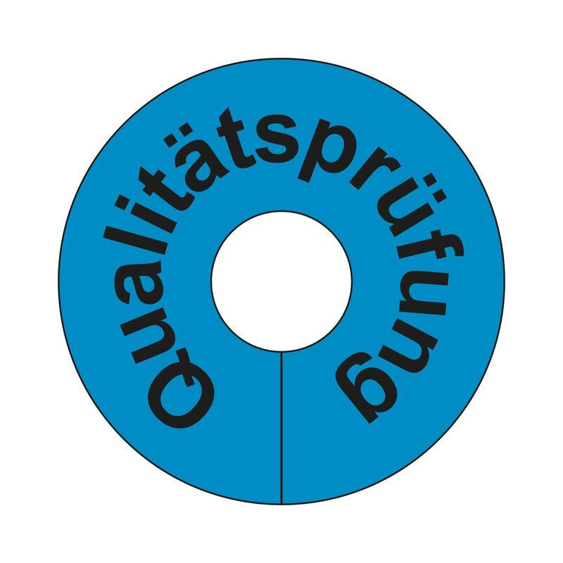Eichner Beschriftete Signalringe Qualitätsprüfung Blau Produktbild Eichner Beschriftete Signalringe Qualitätsprüfung Blau