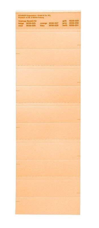 Eichner Beschriftungsschild für die Serie VISIMAP Orange Produktbild Eichner Beschriftungsschild für die Serie VISIMAP Orange