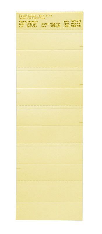 Eichner Beschriftungsschild für die Serie VISIMAP Gelb Produktbild Eichner Beschriftungsschild für die Serie VISIMAP Gelb