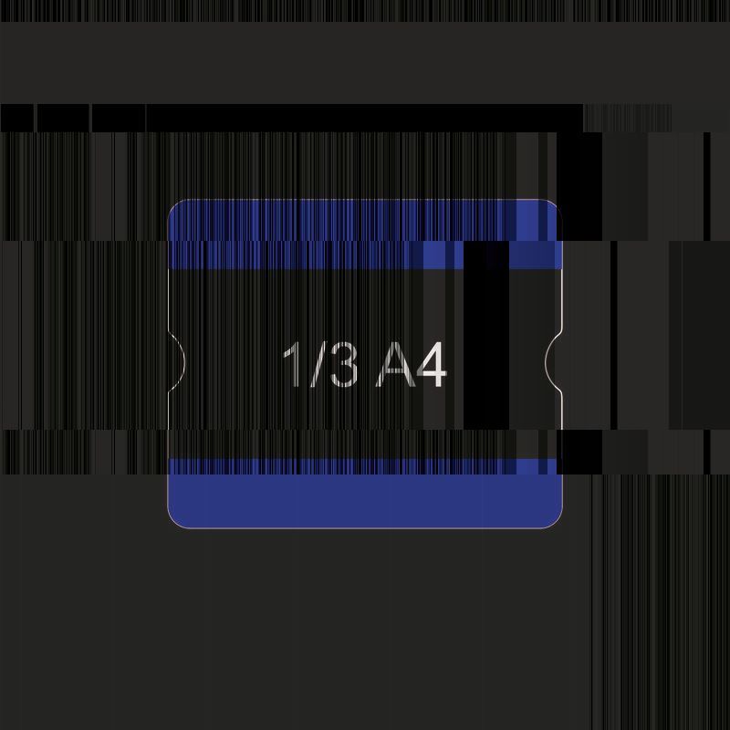 Eichner Bodenbeschriftungstasche Drittel A4 offen Gelb Produktbild Eichner Bodenbeschriftungstasche Drittel A4 offen Gelb