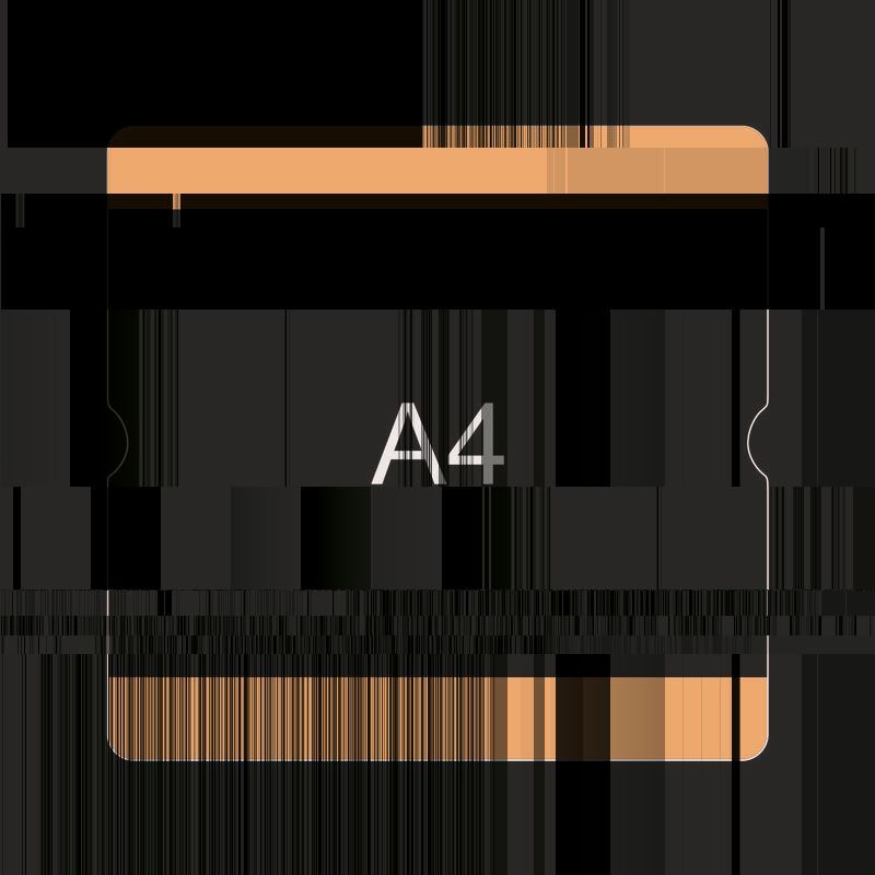 Eichner Bodenbeschriftungstasche A4 offen Blau Produktbild Eichner Bodenbeschriftungstasche A4 offen Blau