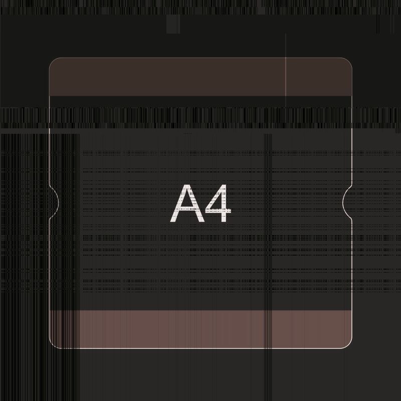 Eichner Bodenbeschriftungstasche A4 offen Hellgrau Produktbild Eichner Bodenbeschriftungstasche A4 offen Hellgrau