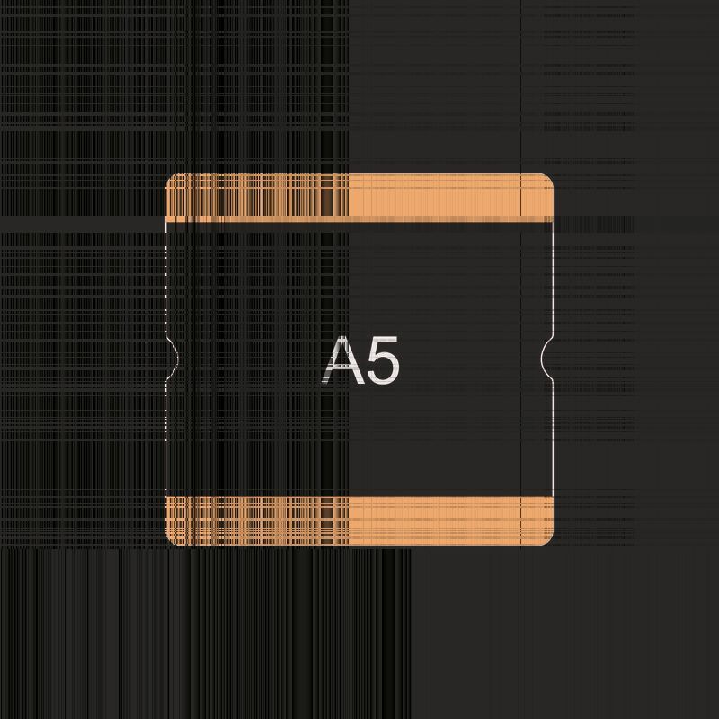 Eichner Bodenbeschriftungstasche A5 offen Blau  Produktbild Eichner Bodenbeschriftungstasche A5 offen Blau