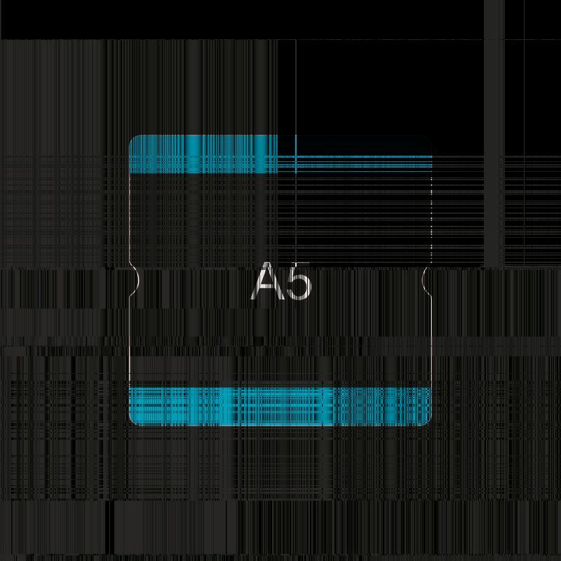Eichner Bodenbeschriftungstasche A5 offen Rot  Produktbild Eichner Bodenbeschriftungstasche A5 offen Rot