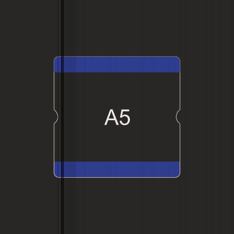 Eichner Bodenbeschriftungstasche A5 offen Gelb Produktbild Eichner Bodenbeschriftungstasche A5 offen Gelb