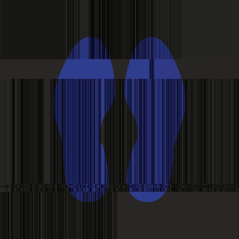 Eichner Bodenmarkierung Fußabdruck links und rechts Gelb Produktbild Eichner Bodenmarkierung Fußabdruck links und rechts Gelb