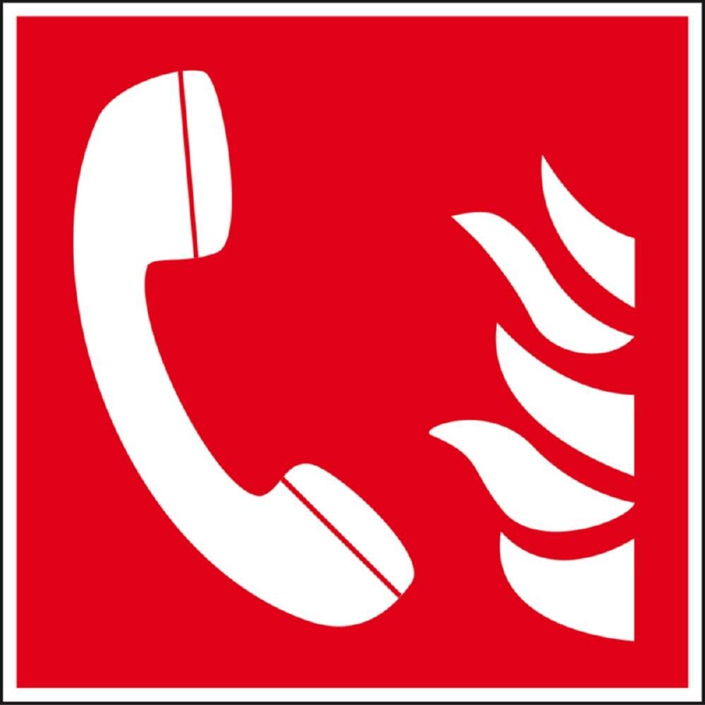 Eichner Brandschutzschild Brandmeldetelefon 20x20cm Produktbild Eichner Brandschutzschild Brandmeldetelefon 20x20cm