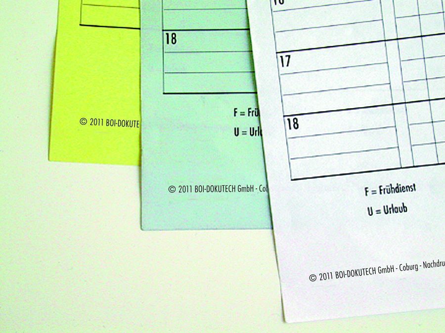 Produktbild Dienstplan DIN A2 für bis zu 21 Mitarbeiter bild 2