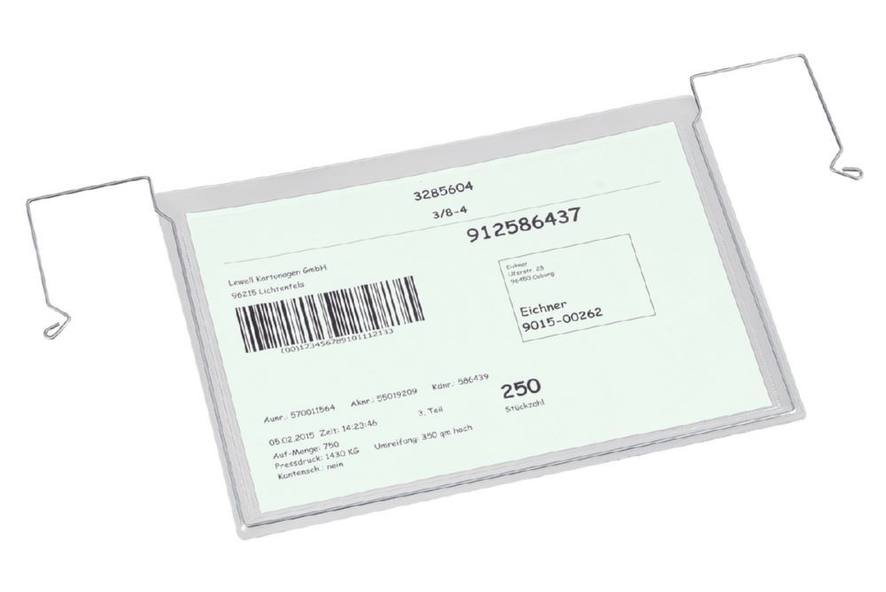Eichner Drahtbügel Sichttasche ohne Klappe 330 x 245 mm DIN A4 Produktbild Eichner Drahtbügel Sichttasche ohne Klappe 330 x 245 mm DIN A4