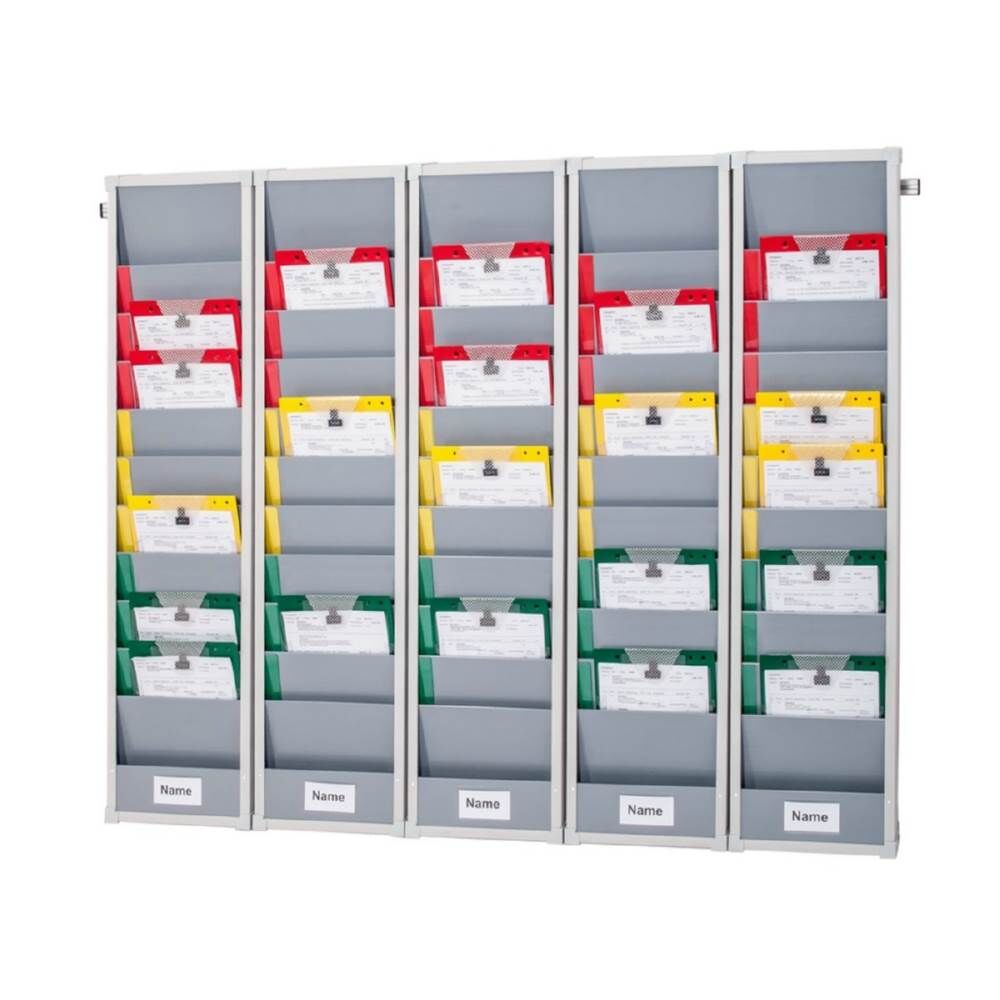 Eichner Einstecktafel nach Kanban Prinzip Segmente 5er Board Länge der Aluschiene 170cm Produktbild Eichner Einstecktafel nach Kanban Prinzip Segmente 5er Board Länge der Aluschiene 170cm