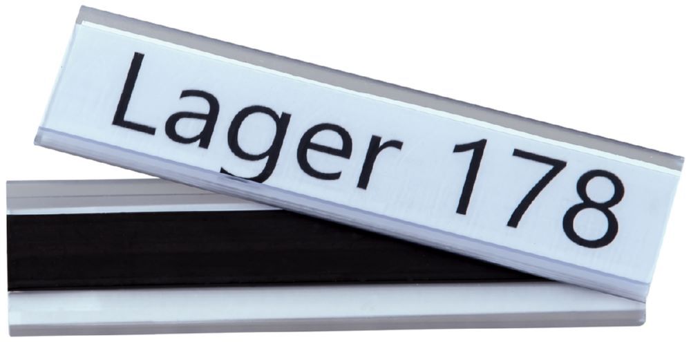 Eichner Etikettenhalter magnetisch 26 x 100 mm Produktbild Eichner Etikettenhalter magnetisch 26 x 100 mm