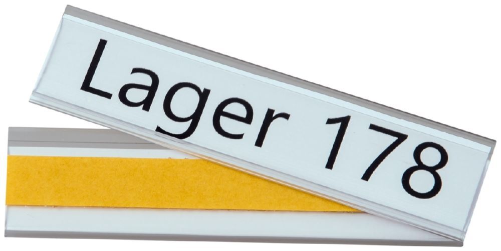 Eichner Etikettenhalter selbstklebend 26 x 100 mm Produktbild Eichner Etikettenhalter selbstklebend 26 x 100 mm