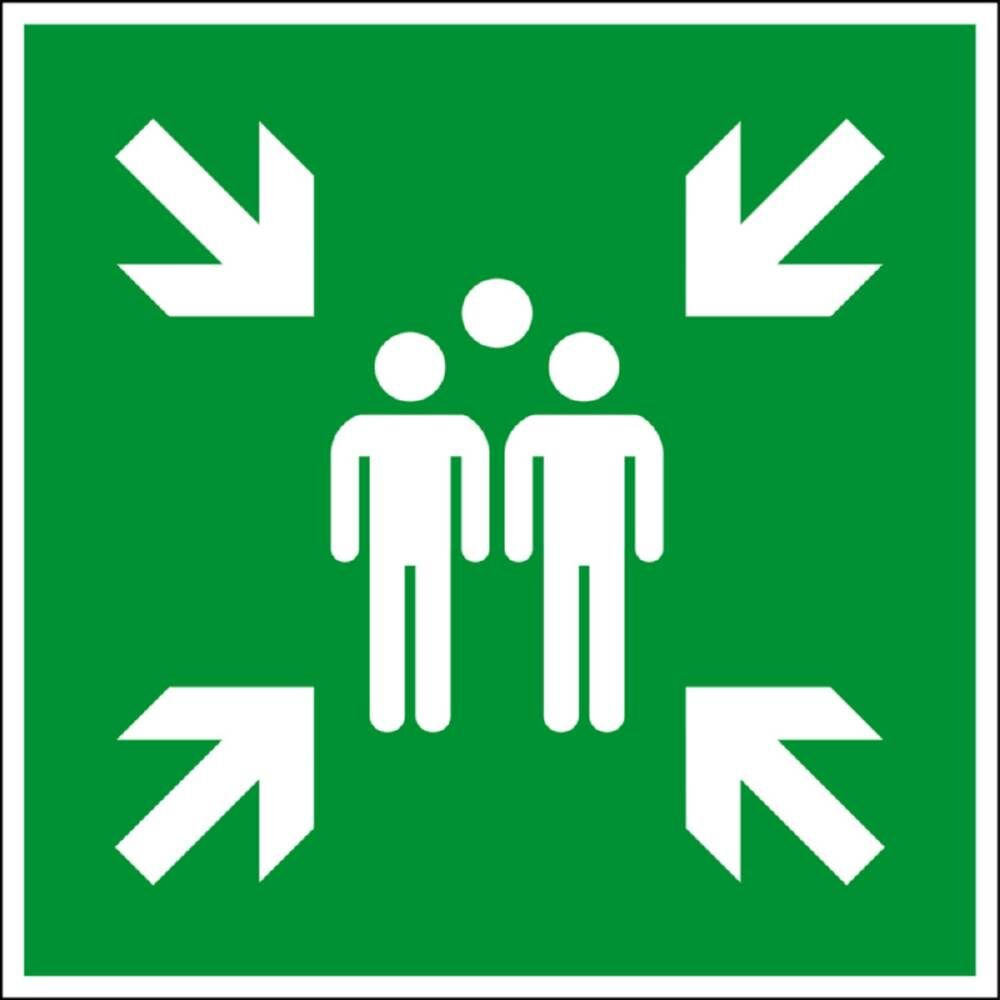 Eichner Fluchtwegsschild Sammelstelle 60 x 60 cm für Innen- und Außenbereiche Produktbild Eichner Fluchtwegsschild Sammelstelle 60 x 60 cm für Innen- und Außenbereiche