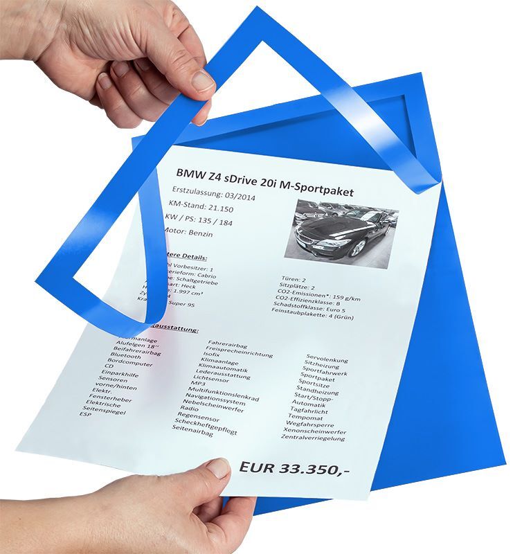 Eichner Folien Passepartout Blau Produktbild Eichner Folien Passepartout Blau