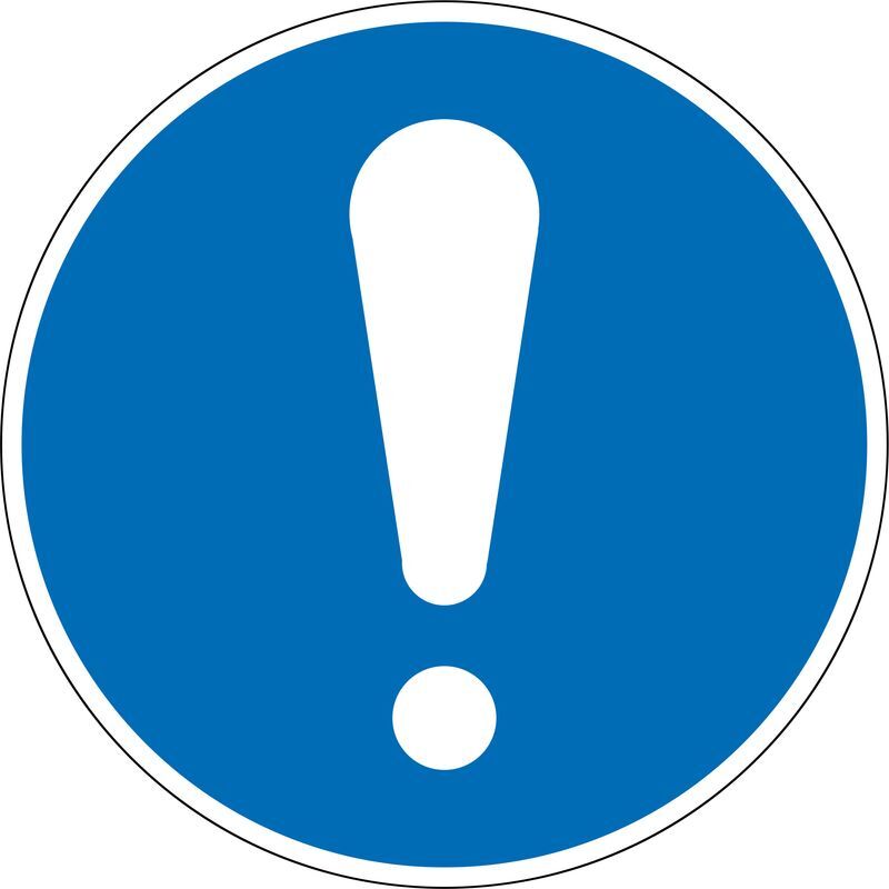 Eichner Gebotsschild Allgemeines Gebotszeichen PVC Folie 20 cm Produktbild Eichner Gebotsschild Allgemeines Gebotszeichen PVC Folie 20 cm