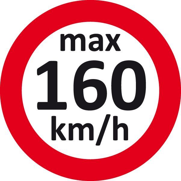 Eichner Geschwindigkeitsaufkleber 160 km/h Produktbild Eichner Geschwindigkeitsaufkleber 160 km/h