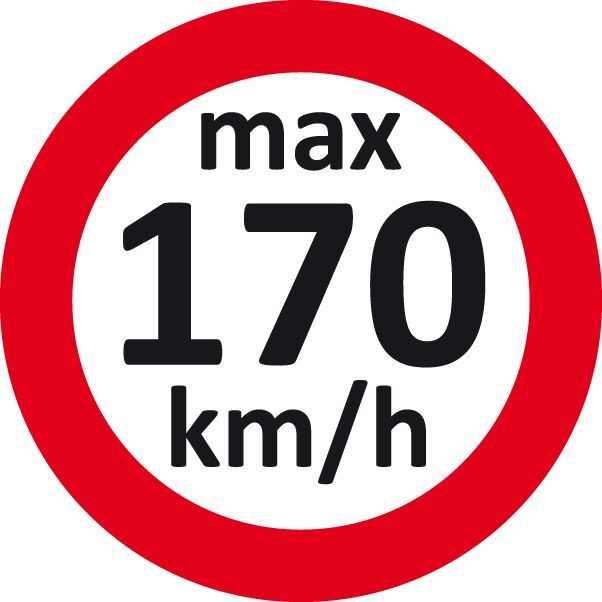 Eichner Geschwindigkeitsaufkleber 170 km/h Produktbild Eichner Geschwindigkeitsaufkleber 170 km/h