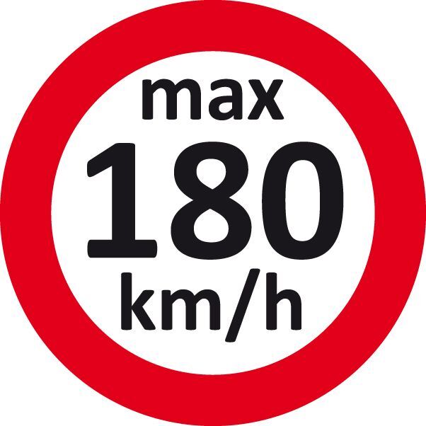 Eichner Geschwindigkeitsaufkleber 180 km/h Produktbild Eichner Geschwindigkeitsaufkleber 180 km/h
