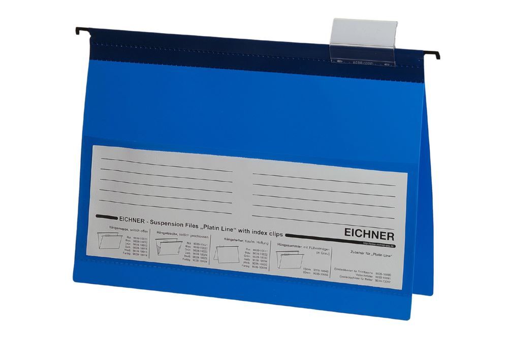 Eichner Hängehefter Platin Line aus PVC Blau Produktbild Eichner Hängehefter Platin Line aus PVC Blau