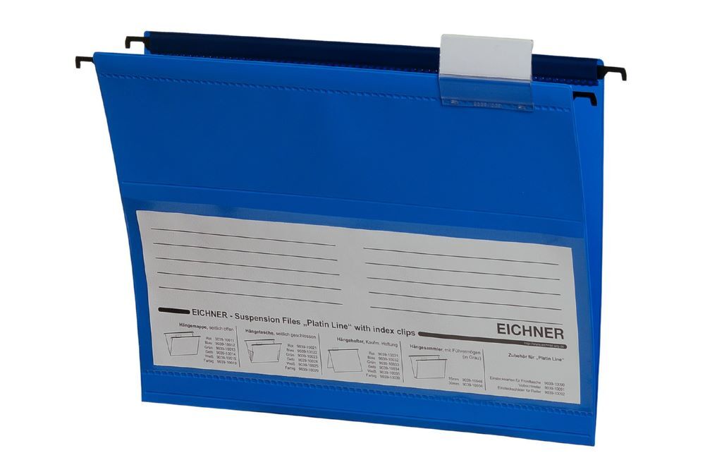 Eichner Hängemappe Platin Line aus PVC Blau Produktbild Eichner Hängemappe Platin Line aus PVC Blau