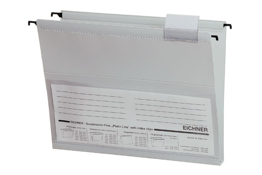 Eichner Hängesammler Platin Line aus PVC Grau Bodenbreite 15 mm Produktbild Eichner Hängesammler Platin Line aus PVC Grau Bodenbreite 15 mm