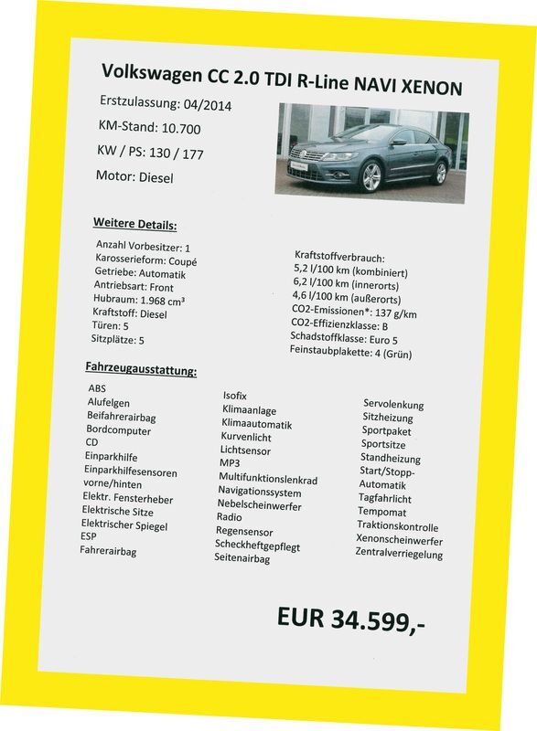 Eichner Hafttasche DIN A4 Gelb Produktbild Eichner Hafttasche DIN A4 Gelb